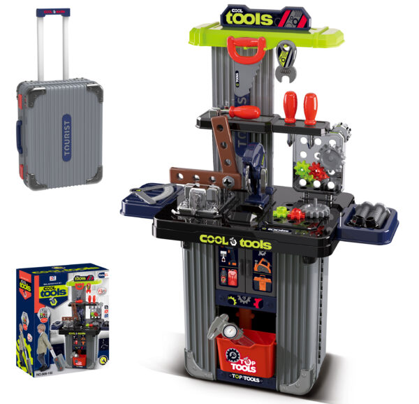 008-102 Children's Tool Playset - Portable Workbench "Cool Tools"