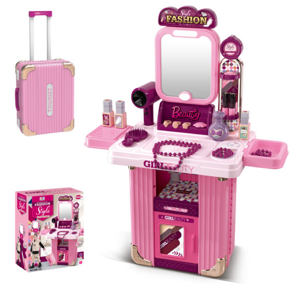 008-103 Children's Vanity Playset - Portable Beauty Station