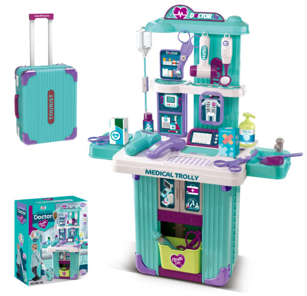 008-105 Children's Doctor Playset - "Hello Doctor" Portable Medical Station
