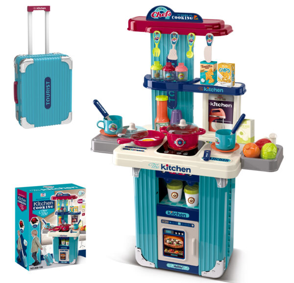 Children's Kitchen Playset - Compact Cooking Station
