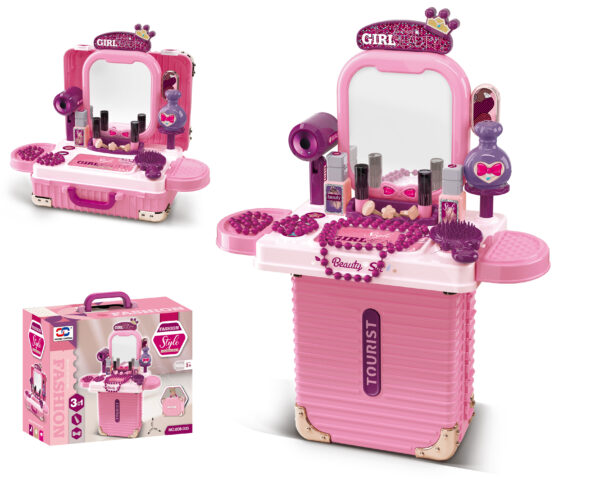 Children's Vanity Playset - Portable Beauty Kit