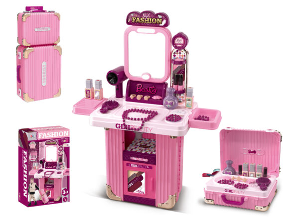 008-603 Children's Vanity Playset - Portable Beauty Station