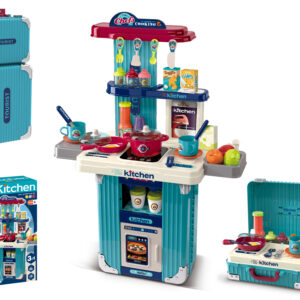 Children's Kitchen Playset - Portable Cooking Station - Green