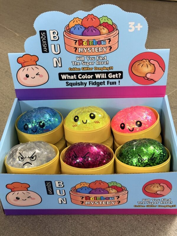 6621646I-0 Glitter Water Smiley Face Bun