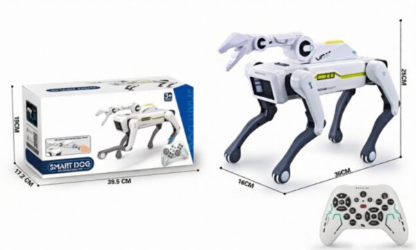 8008-edited AI Smart Bionic Companion Pet Remote Control Robotic Dog with Gripping Arm - Voice Command Interactive Toy for Children