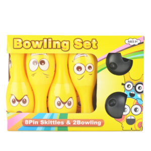 Yellow Smiley Face Bowling Set