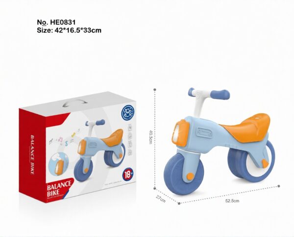 Children's Balance Bike - Toddler Training Ride-On - Blue