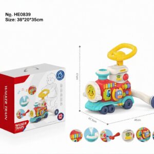Children's Walker Train - Interactive Ride-On Toy