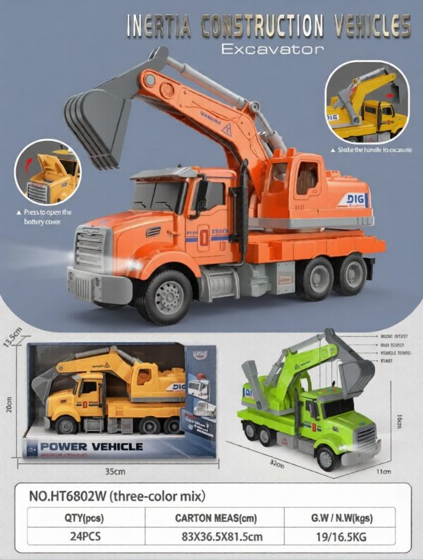 HT6802W-edited 1:16 Inertia digger - 4 key with light and music