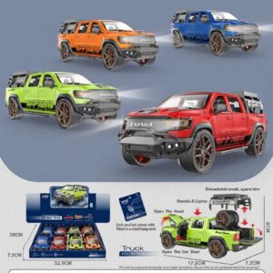 HT8602A-edited 1:30 Recoil pickup truck with sound and light