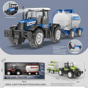HT8801A-edited 1:16 Inertia alloy Farmer Vehicle(sound & light) - Pesticide Sprayer Vehicle