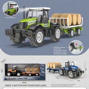 HT8802A-edited 1:16 Inertia alloy Farmer Vehicle with sound and light - Transporter