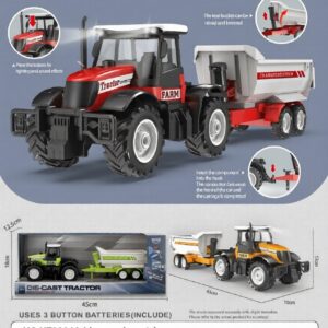 HT8804A-edited 1:16 Inertia alloy Farmer Vehicle with sound and light - Dump Trailer
