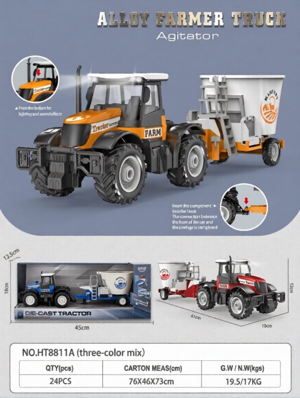 HT8811A-edited 1:16 Inertia alloy Farmer Vehicle with sound and light - Mixer