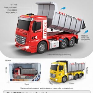 HT9801W-edited 1:16 Inertia dump truck - 4 key with light and music