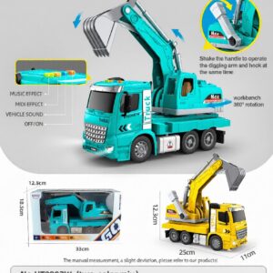 HT9802W-edited 1:16 Inertia digger - 4 key with light and music