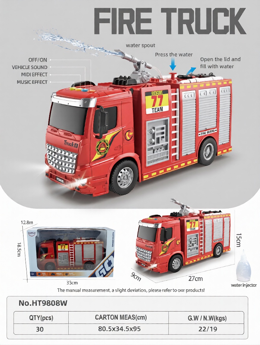 HT9808W-edited 1:16 Inertia crane - 4 key with light and music