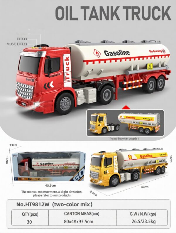 HT9812W-edited 1:16 Inertia tanker with 4 key with light and music