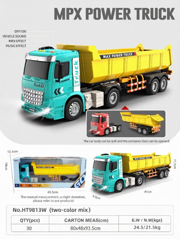 HT9813W-edited 1:16 Inertia transporter - 4 key with light and music