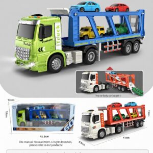 HT9814W-edited 1:16 Inertia double deck transporter - 4 key with light and music