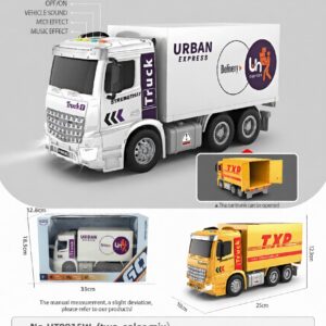 HT9815W-edited 1:16 Inertia delivery truck - 4 key with light and music