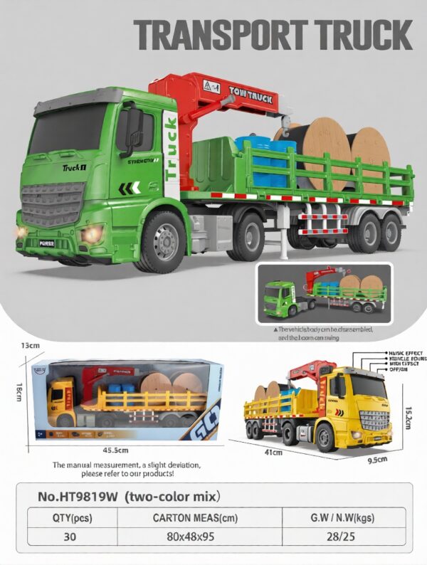 HT9819W-edited 1:16 Inertia transporter - 4 key with light and music
