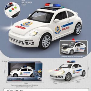 HT9902W-edited Inertia police car - 3 key with light and music