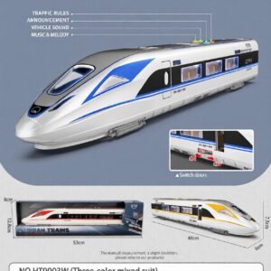 HT9903W-edited Inertia high-speed train - 4 key with light and music