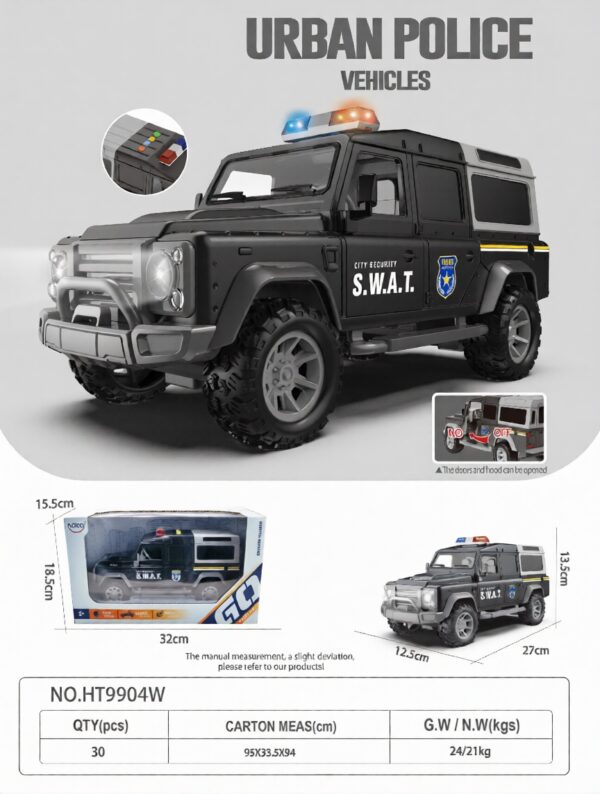 HT9904W-edited Inertia Off-road SWAT vehicle - 4 key with light and music