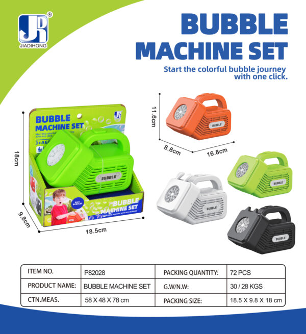 Electric Light Porous Handheld Bubble Machine